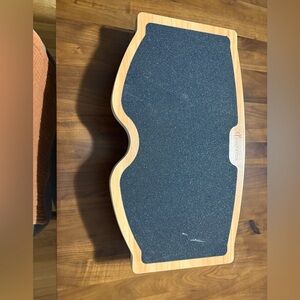 Wooden Balance Board with Black Surface